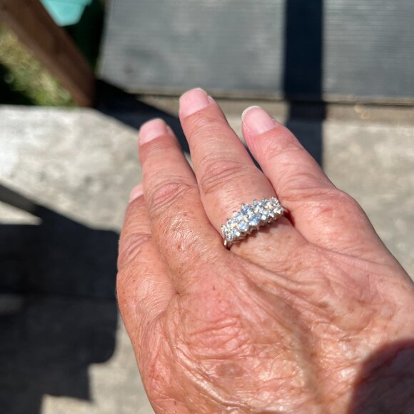 Vintage Sterling Silver Ring - Size 8 - Picture 2 of 6